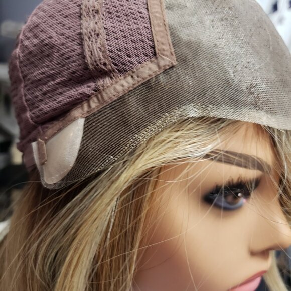 CHLOE "V" Wig, Belle Tress, Sunkissed Almond - R, HAND TIED, Ear to ear lace,NEW - Picture 10 of 12